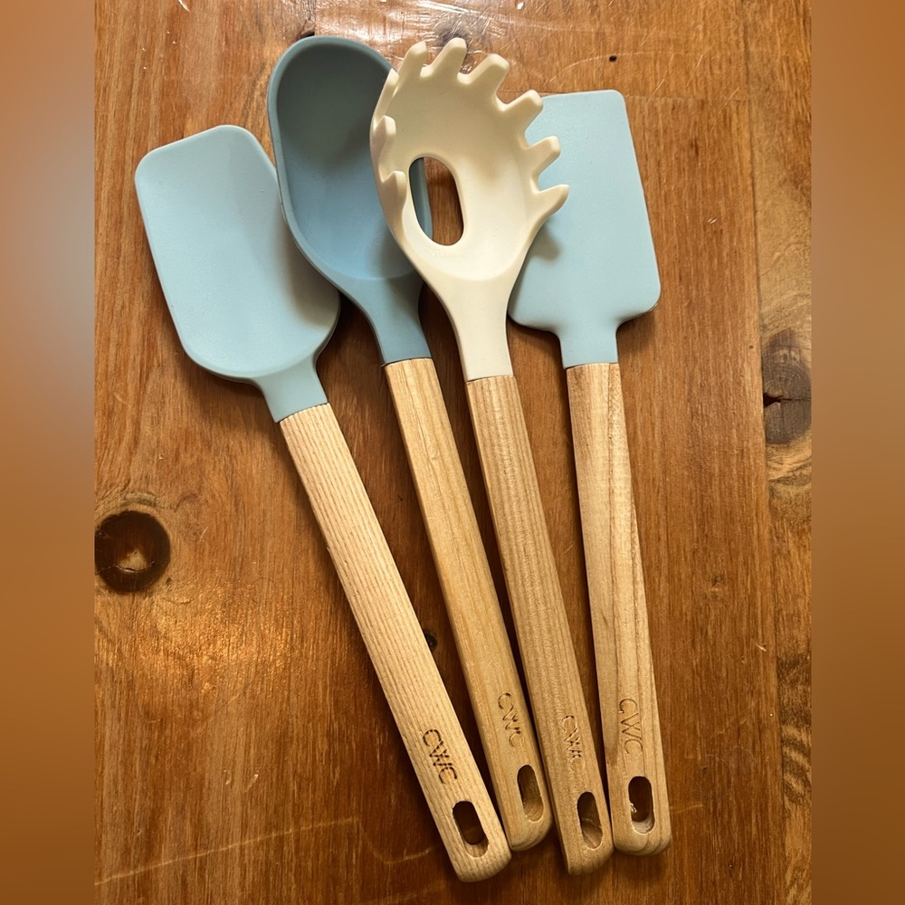 Silicone & Bamboo utensils